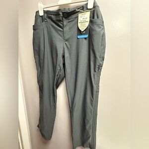 NWT Kuhl Trekr Dark Gray Straight Fit Pants Women’s Size 16 Short